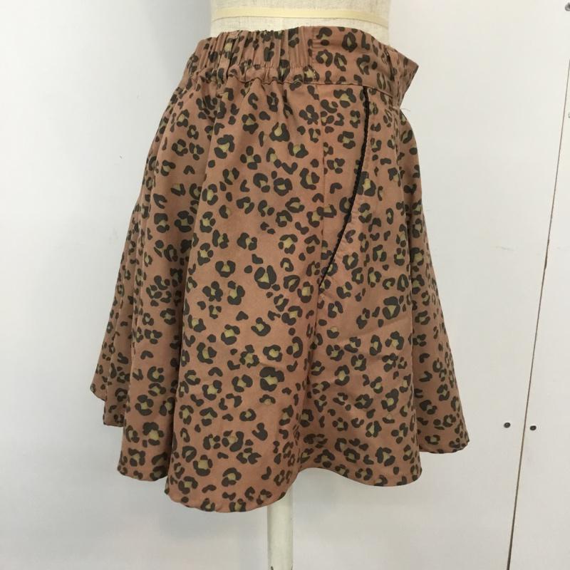 ページボーイ PAGEBOY パンツ ショートパンツ M 総柄 X ヒョウ柄・レオパード柄 茶 / ブラウン / レディース USED 古着 中古 10045149