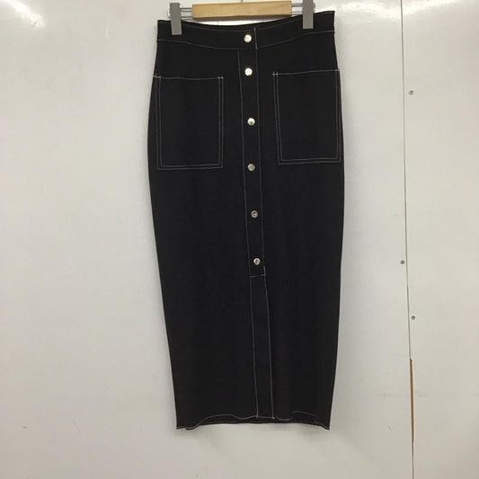 ザラ ZARA スカート ロングスカート タイトスカート ロングスカート ストレッチ XS 無地 黒 / ブラック /  レディース USED 古着 中古 10132647