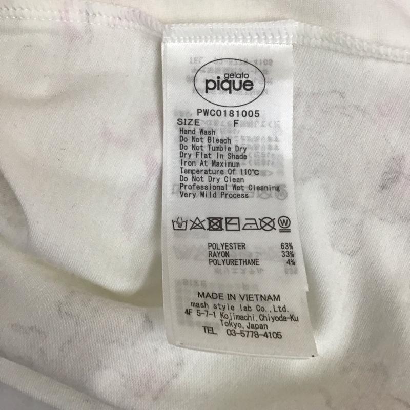 ジェラートピケ gelato pique ワンピース ひざ丈スカート pwc0181005 ワンピース 半袖ワンピース ルームウェア FREE プリント マルチカラー / マルチカラー / レディース USED 古着 中古 10114321