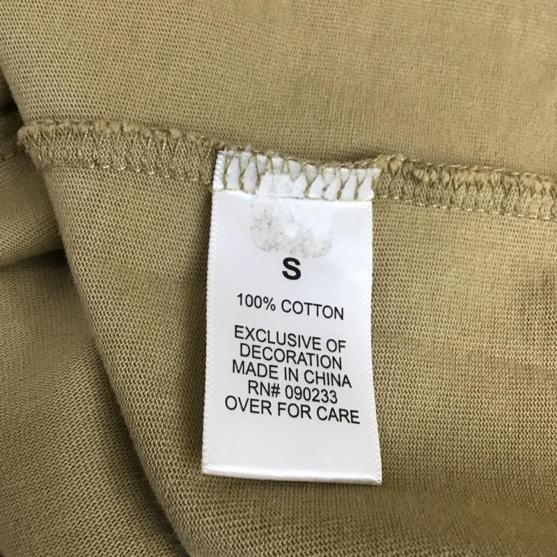 エッセンシャルズ ESSENTIALS Tシャツ 半袖 半袖カットソー プリントTシャツ クルーネックカットソー S ロゴ、文字 ベージュ / ベージュ / メンズ USED 古着 中古 10115935