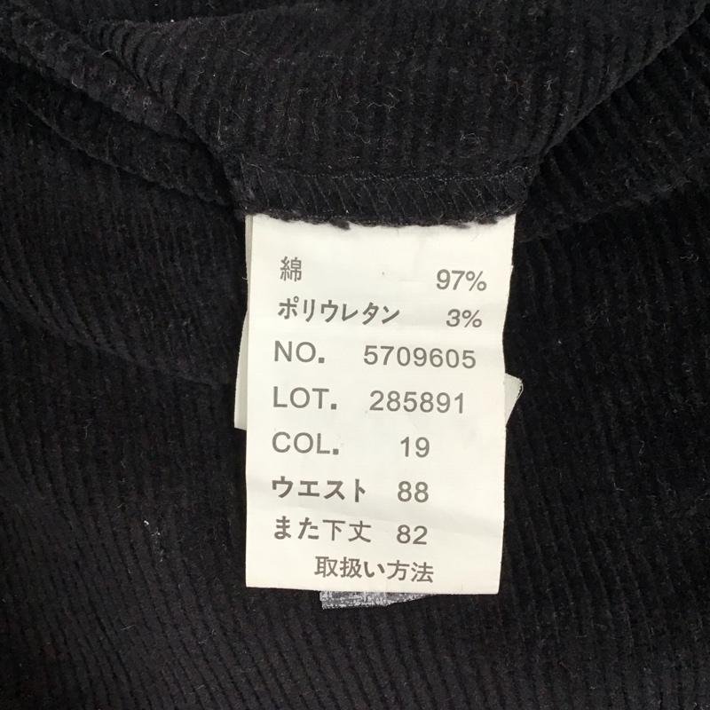 トップサイダー TOP-SIDER パンツ デニム、ジーンズ コーデュロイパンツ ワイドパンツ ストレートパンツ カジュアルパンツ 無地 黒 / ブラック / メンズ USED 古着 中古 10116220