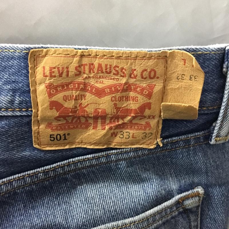 リーバイストラウスアンドコー Levi Strauss & co. パンツ デニム、ジーンズ デニムパンツ ストレートパンツ ワイドパンツ カジュアルパンツ 33インチ 無地 インディゴ / インディゴ /  メンズ USED 古着 中古 10122384