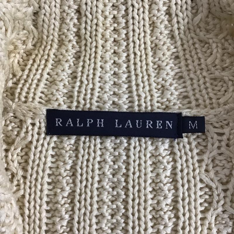 ラルフローレン RALPHLAUREN ジャケット、上着 ジャケット、ブレザー ニットジャケット M 無地 アイボリー / アイボリー / X 紺 / ネイビー / X 金 / ゴールド / レディース USED 古着 中古 10122662