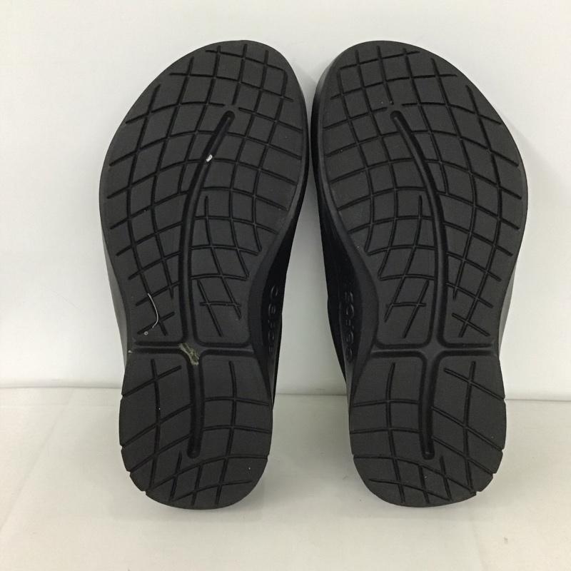 ウーフォス OOFOS サンダル サンダル 02012024 サボ EU43 ロゴ、文字 黒 / ブラック / メンズ USED 古着 中古 10132469