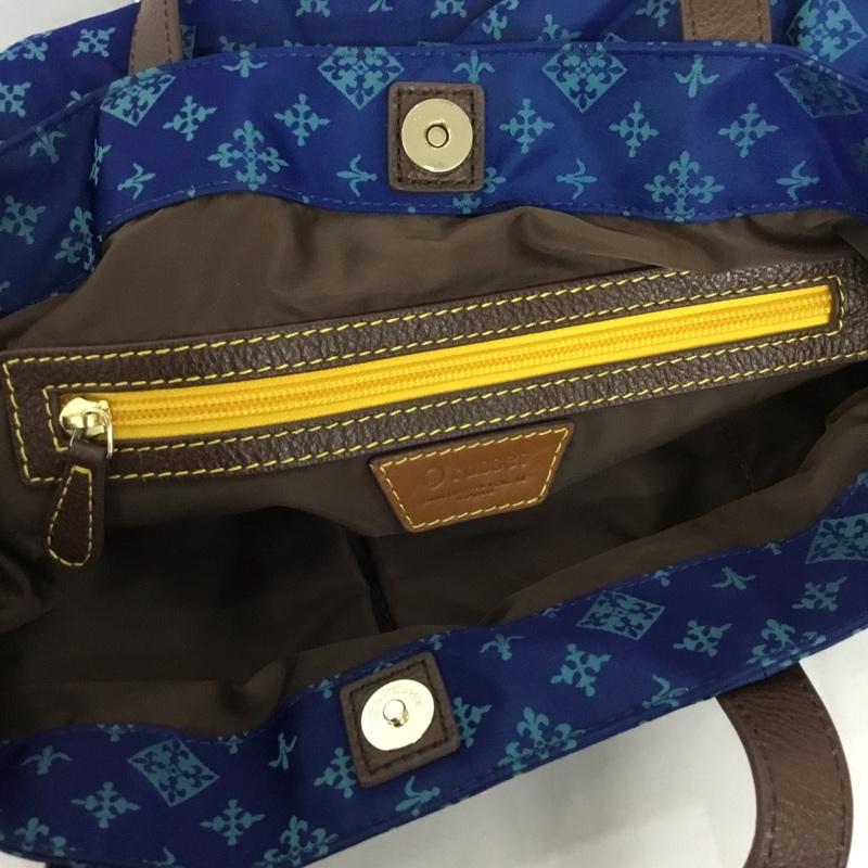 ラシット russet トートバッグ トートバッグ ショルダーバッグ 2点セット 総柄 青 / ブルー / レディース USED 古着 中古 10128303