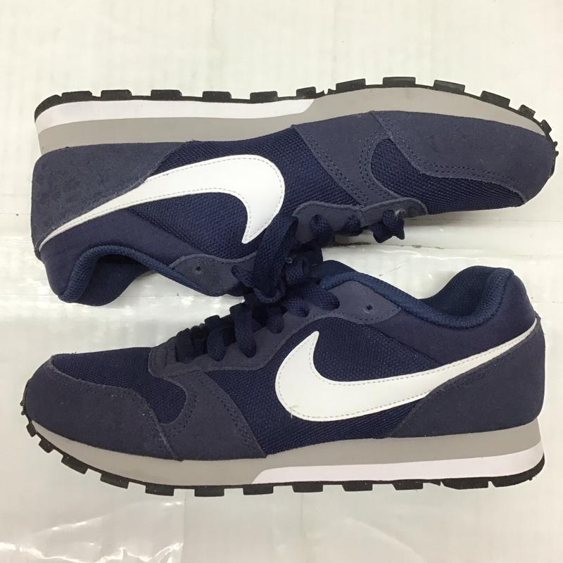 ナイキ NIKE スニーカー スニーカー 749794-410 MD RUNNER 2 25cm 25.0cm ロゴ、文字 紺 / ネイビー / レディース USED 古着 中古 10116059