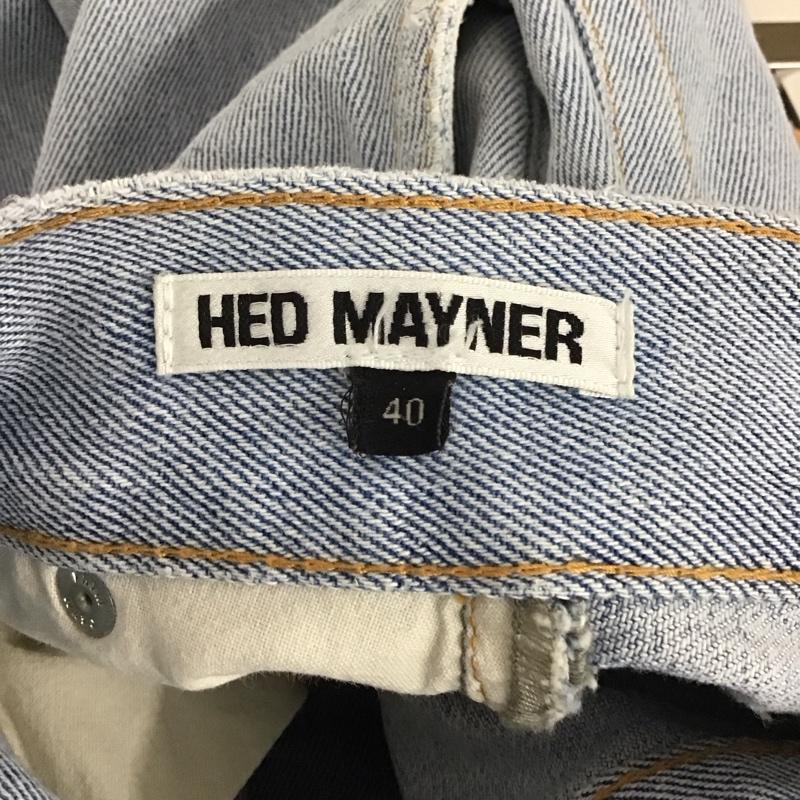 ヘドメイナー HED MAYNER パンツ デニム、ジーンズ デニムパンツ ワイドパンツ カジュアルパンツ S 無地 インディゴ / インディゴ / メンズ USED 古着 中古 10135735