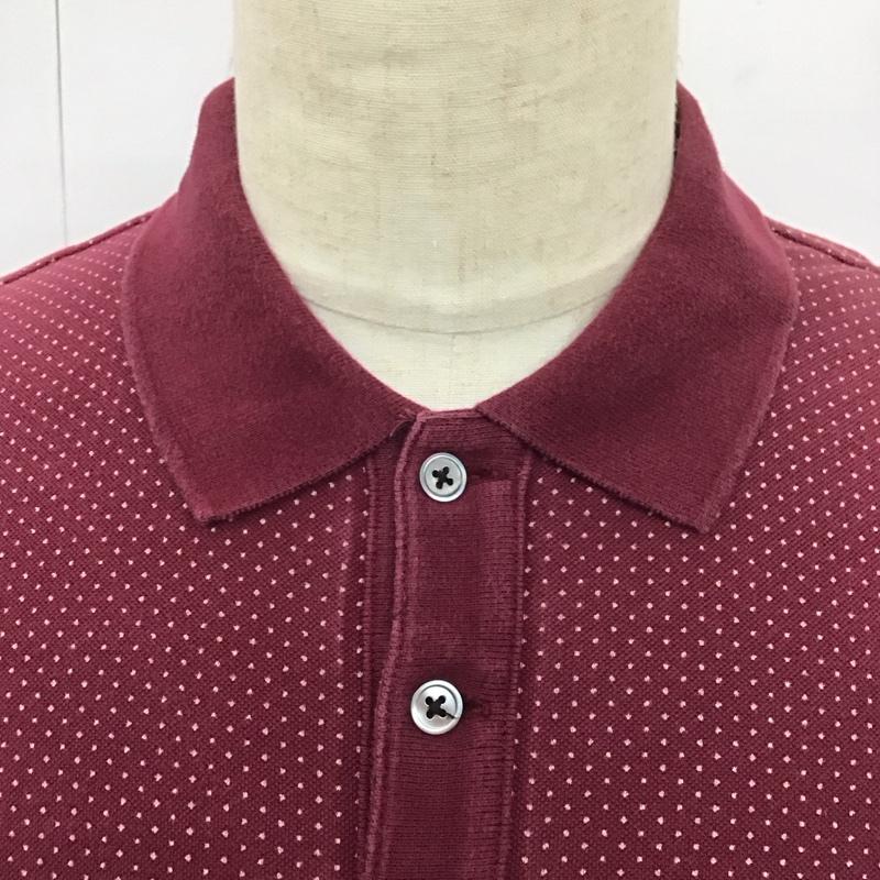 ワコマリア WACKO MARIA ポロシャツ 半袖 半袖ポロシャツ カラーシャツ 半袖カットソー M ドット えんじ / ワインレッド /  メンズ USED 古着 中古 10113111