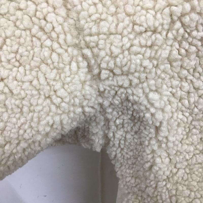 アディダス adidas コート コート一般 HC0308 SHERPA JKT ボア フリース ロングジャケット S ワンポイント オフホワイト / オフホワイト / レディース USED 古着 中古 10120860