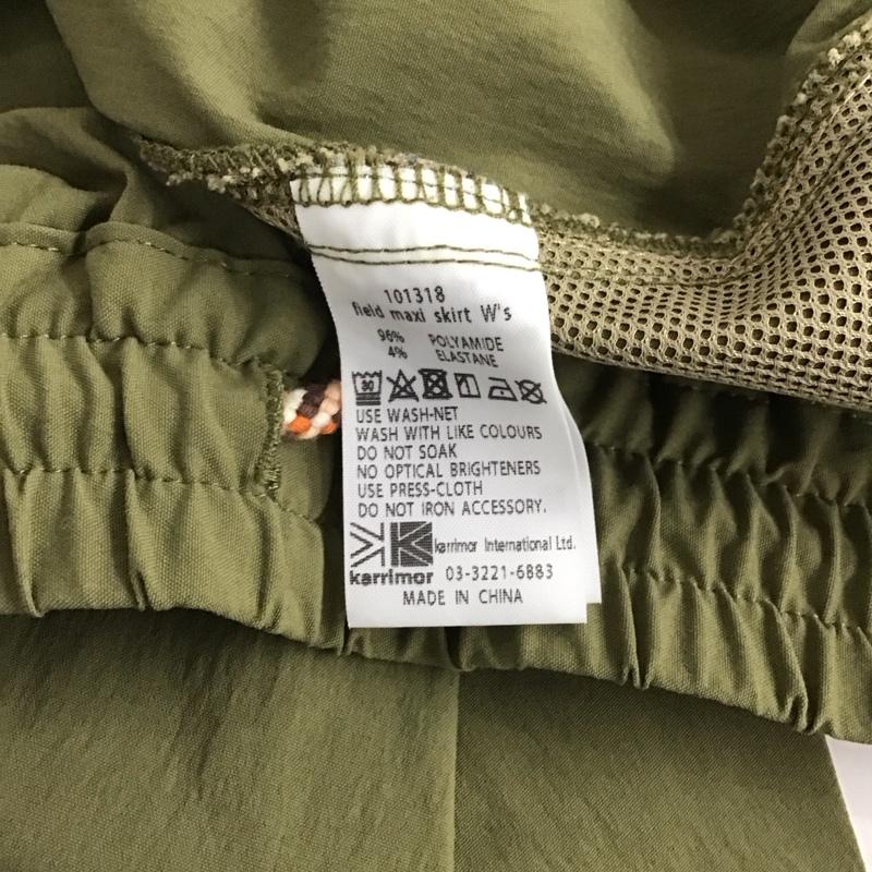 カリマー Karrimor スカート ロングスカート L 無地 カーキ / カーキ / レディース USED 古着 中古 10137203
