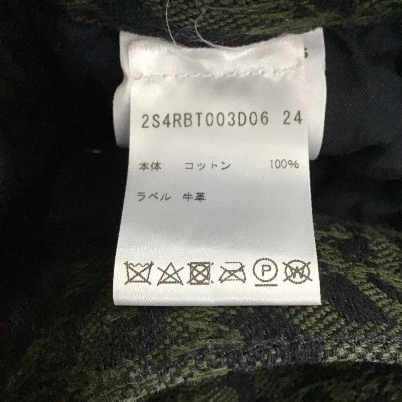 マークジェイコブス MARCJACOBS パンツ デニム、ジーンズ 2S4RBT003D06 ディストレス モノグラム ジャカード オーバーサイズ ジーンズ 26 ロゴ、文字 黒 / ブラック / X カーキ / カーキ / レディース USED 古着 中古 10131323