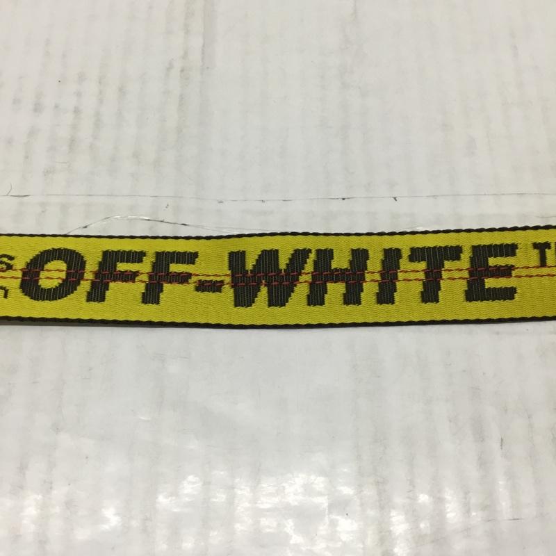 オフホワイト Off-White ベルト・バックル ベルト INDUSTRIAL BELT インダストリアルベルト ロゴ、文字 黄 / イエロー / X 黒 / ブラック / メンズ USED 古着 中古 10109865