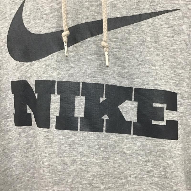 ナイキ NIKE パーカー 長袖 長袖パーカー プルオーバーパーカー スウェット スポーツウェア L ロゴ、文字 灰 / グレー / メンズ USED 古着 中古 10135855