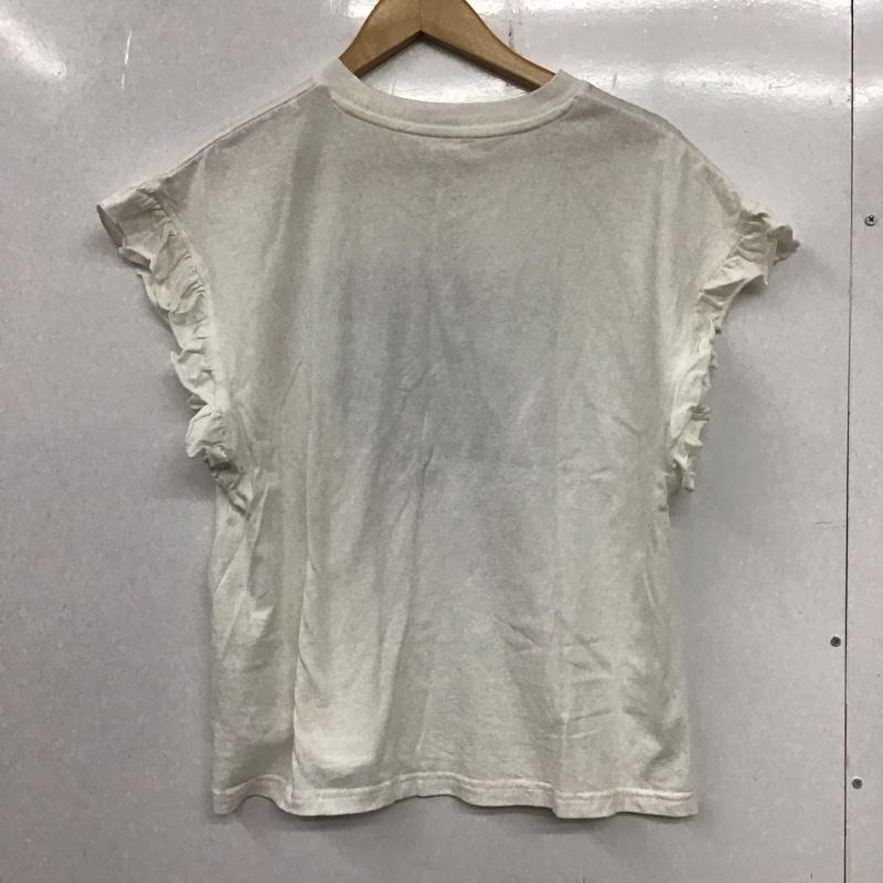 ローリーズファーム LOWRYS FARM Tシャツ 半袖 半袖カットソー プリントTシャツ クルーネックカットソー FREE プリント 白 / ホワイト / レディース USED 古着 中古 10135071