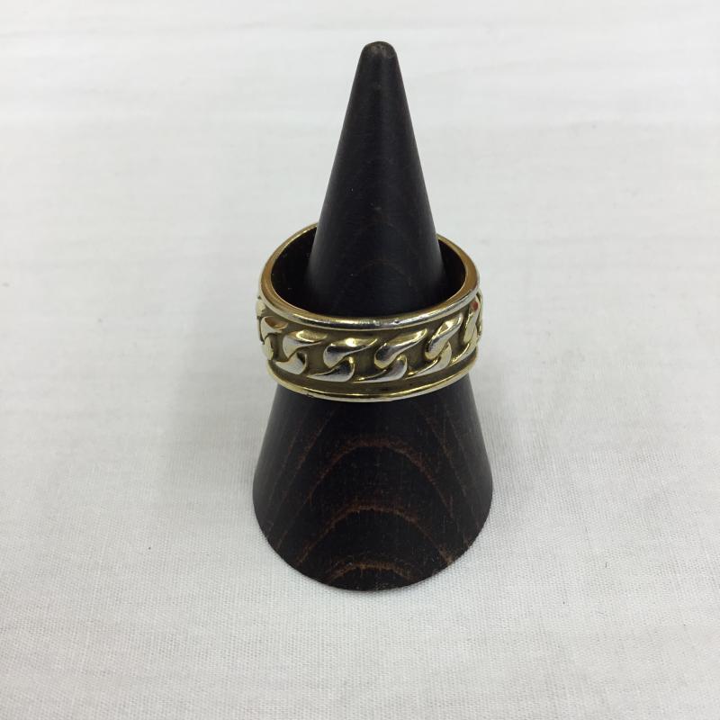 ディーゼル DIESEL アクセサリー 指輪 FREE ロゴ、文字 黒 / ブラック / X 金 / ゴールド / メンズ USED 古着 中古 10136408