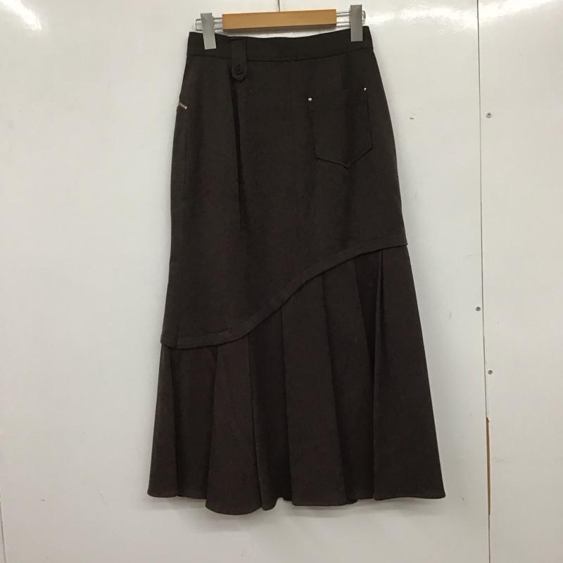 ユナイテッドトウキョウ UNITED TOKYO スカート ロングスカート 1 無地 茶 / ブラウン / レディース USED 古着 中古 10138138