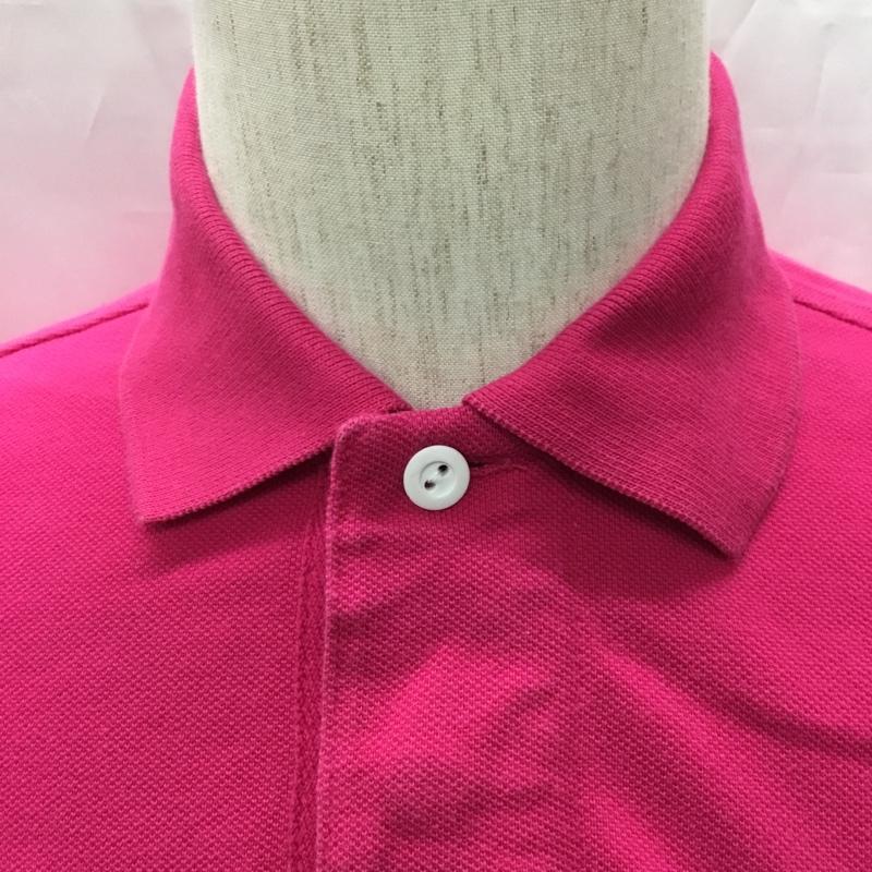 ポロラルフローレン POLO RALPH LAUREN ポロシャツ 半袖 半袖ポロシャツ カラーシャツ 半袖カットソー S ロゴ、文字 桃 / ピンク / メンズ USED 古着 中古 10108543