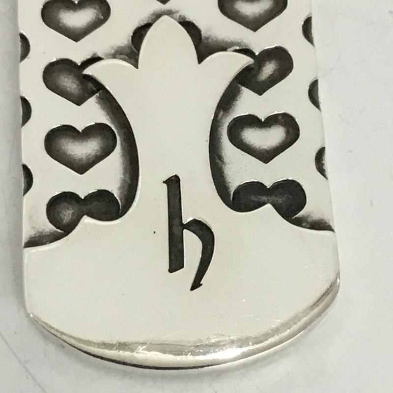エーアンドジー A&G アクセサリー ネックレス、ペンダント hide ペンダントトップ ハート ロゴ、文字 銀 / シルバー / メンズ USED 古着 中古 10130782