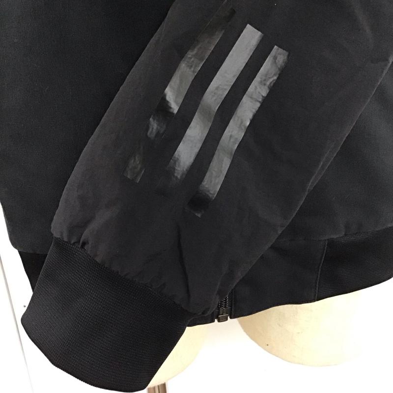 アディダス adidas ジャケット、上着 ジャンパー、ブルゾン gn8836 ジップアップジャケット アウター スポーツウェア 無地 黒 / ブラック / メンズ USED 古着 中古 10119967