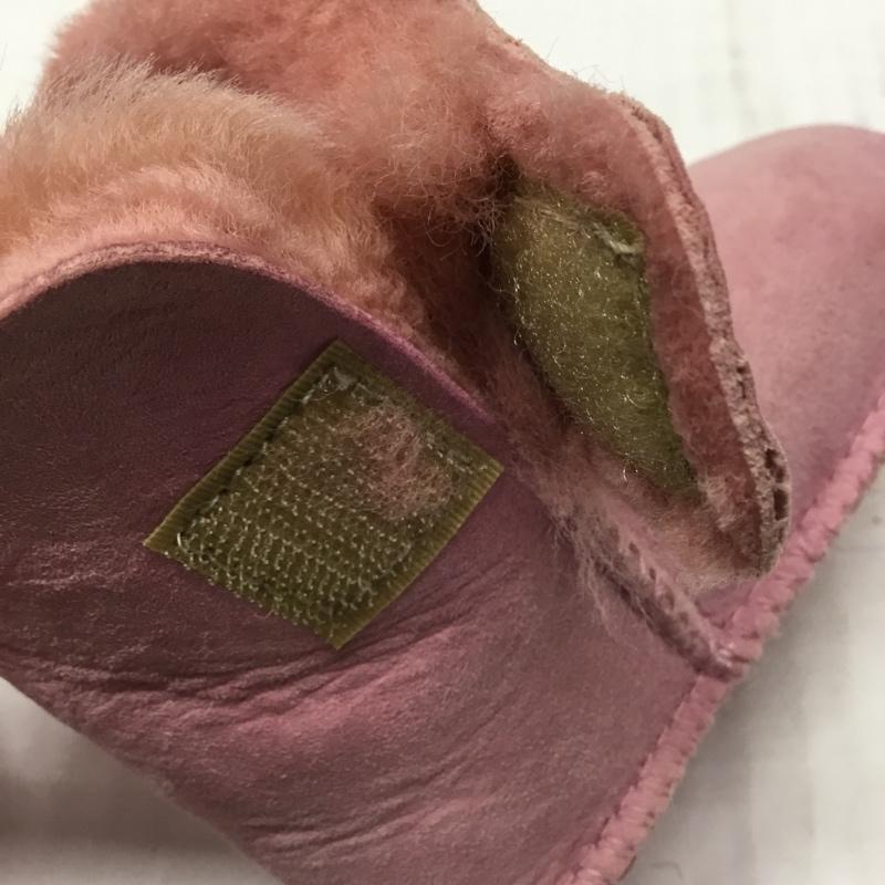 アグ UGG シューズ シューズ ベビーシューズ ロゴ、文字 桃 / ピンク / ガールズ USED 古着 中古 10110058