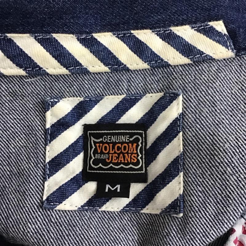 ボルコム VOLCOM ジャケット、上着 ライダース b15113jb raw ライダースジャケット デニムジャケット M ロゴ、文字 インディゴ / インディゴ / レディース USED 古着 中古 10114897