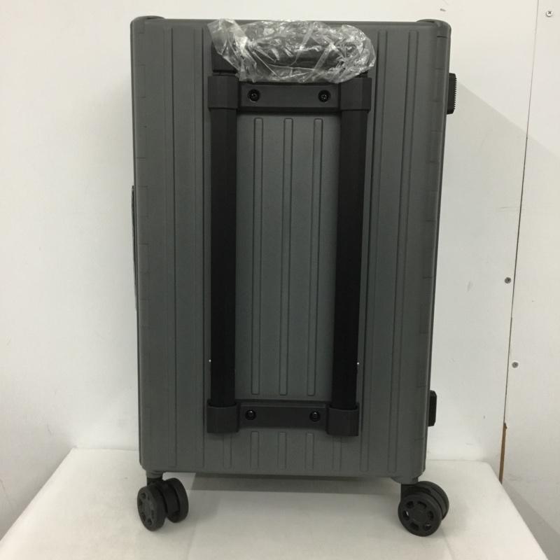 アンドフラット &.FLAT スーツケース、トランク スーツケース、トランク FL14-4-00002 折りたたみ ハードキャリーバッグ キャリーケース 箱有 ロゴ、文字 灰 / グレー / メンズ USED 古着 中古 10137510