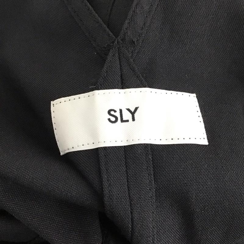 スライ SLY サロペット・オーバーオール サロペット、オーバーオール 030FSY33-3440 WOVEN WORK SALOPETTE 1 無地 黒 / ブラック / レディース USED 古着 中古 10133361