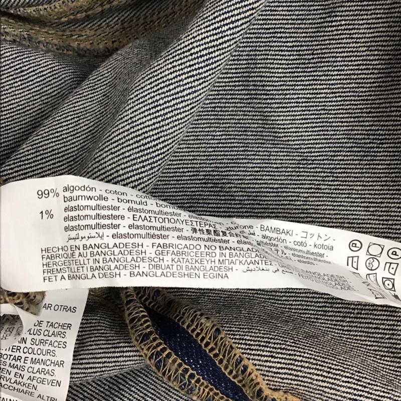 ザラ ZARA ワンピース ミニスカート デニム M 無地 青 / ブルー / レディース USED 古着 中古 10150544