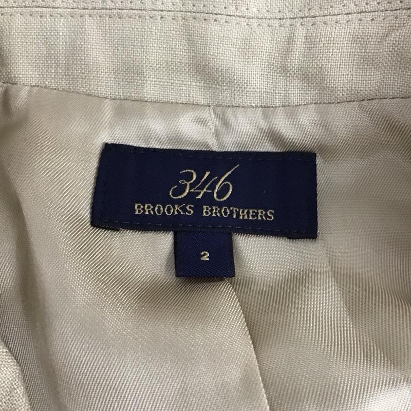 ブルックスブラザーズ BROOKS BROTHERS ジャケット、上着 ジャケット、ブレザー 346 麻 リネン 2 無地 ベージュ / ベージュ / レディース USED 古着 中古 10123049