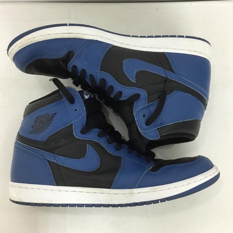 ナイキ NIKE スニーカー スニーカー 555088-404 AIR JORDAN 1 RETRO HIGH OG 29cm 29.0cm ロゴ、文字 黒 / ブラック / X 青 / ブルー / メンズ USED 古着 中古 10136936