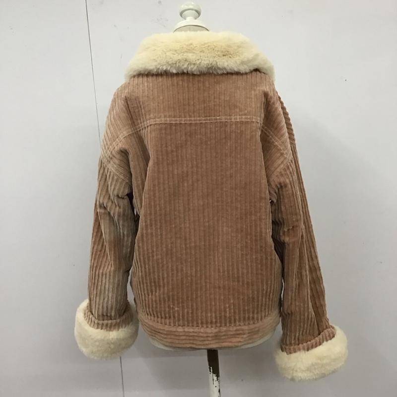 マジェスティックレゴン MAJESTIC LEGON ジャケット、上着 ジャケット、ブレザー 1076074911 コーデュロイ ファージャケット M 無地 桃 / ピンク / レディース USED 古着 中古 10122122
