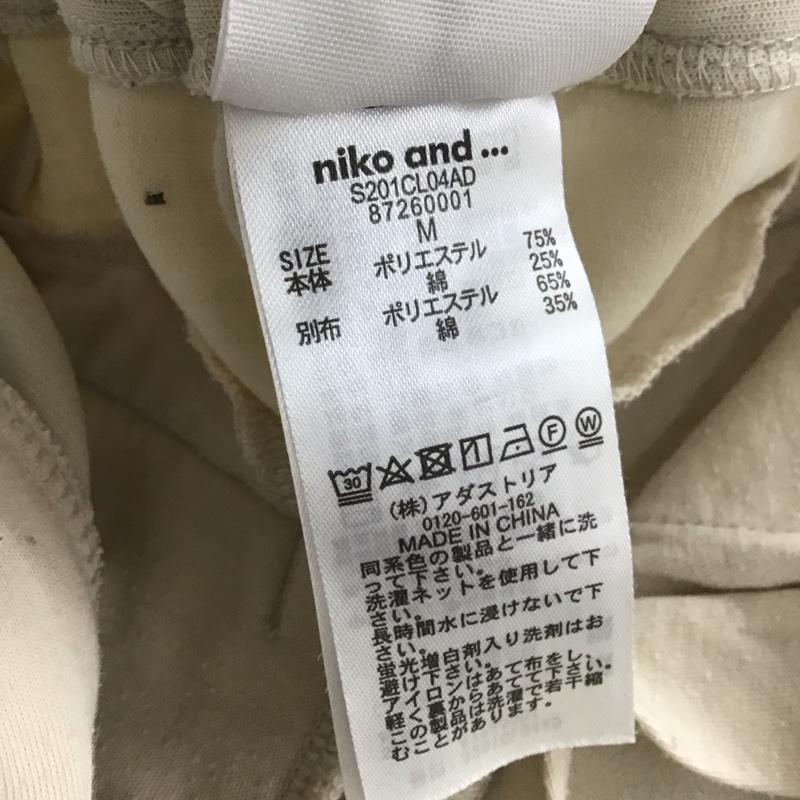 ニコアンド niko and... パンツ スラックス S201CL04AD ワイドパンツ M 無地 アイボリー / アイボリー / レディース USED 古着 中古 10138934