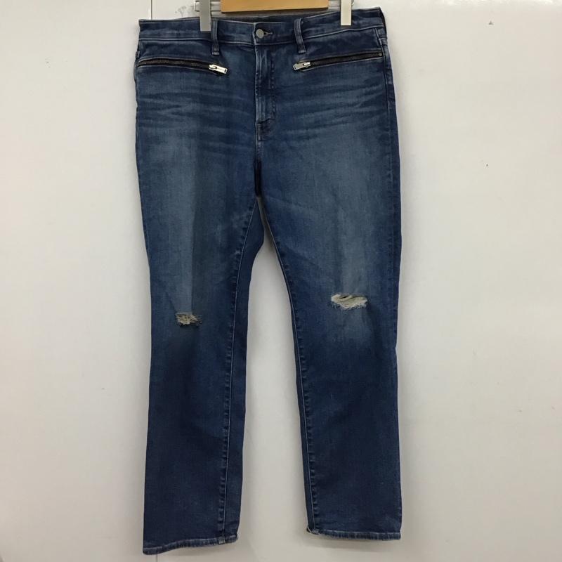 ジーユー GU パンツ デニム、ジーンズ 321-351032 XL 無地 インディゴ / インディゴ /  メンズ USED 古着 中古 10123564