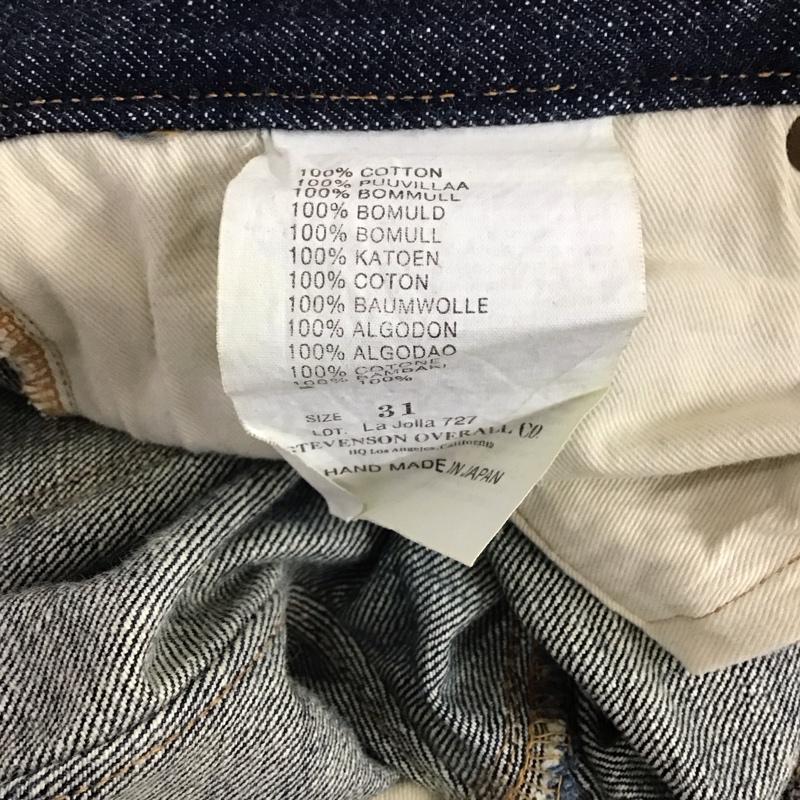 スティーブンソンオーバーオール STEVENSON OVERALL CO. パンツ デニム、ジーンズ デニムパンツ スリムパンツ ジーンズ 31インチ 無地 インディゴ / インディゴ / メンズ USED 古着 中古 10119502