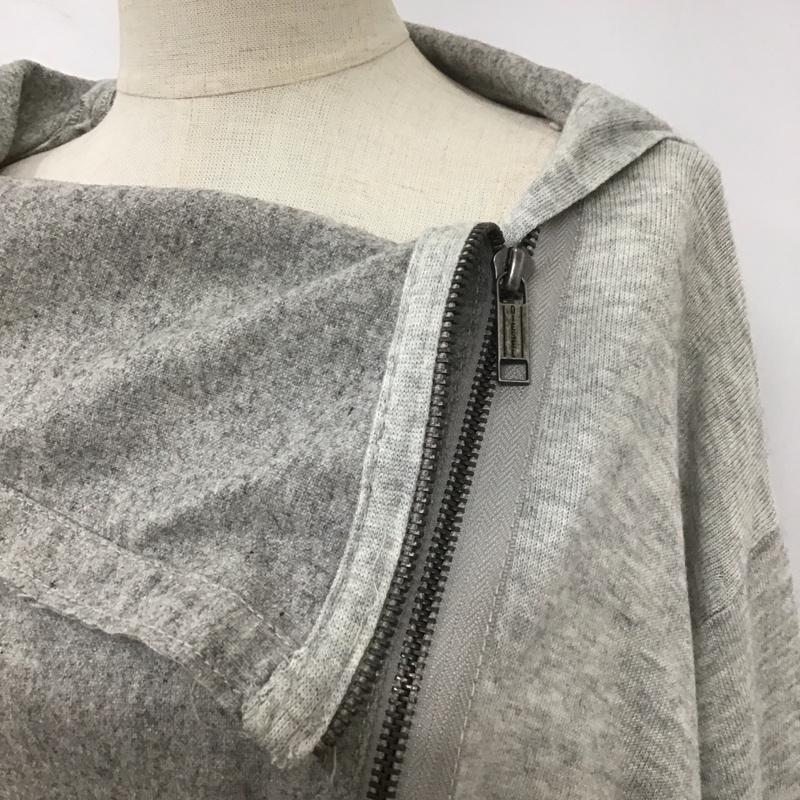 ディーゼル DIESEL カーディガン 長袖 ジップアップカーディガン 長袖ニットカーディガン 長袖カットソー S 無地 灰 / グレー / レディース USED 古着 中古 10108460