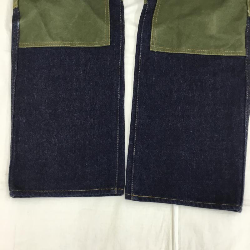 コジマジーンズ KOJIMAGENES パンツ デニム、ジーンズ 30インチ 無地 紺 / ネイビー / X 緑 / グリーン / メンズ USED 古着 中古 10129967