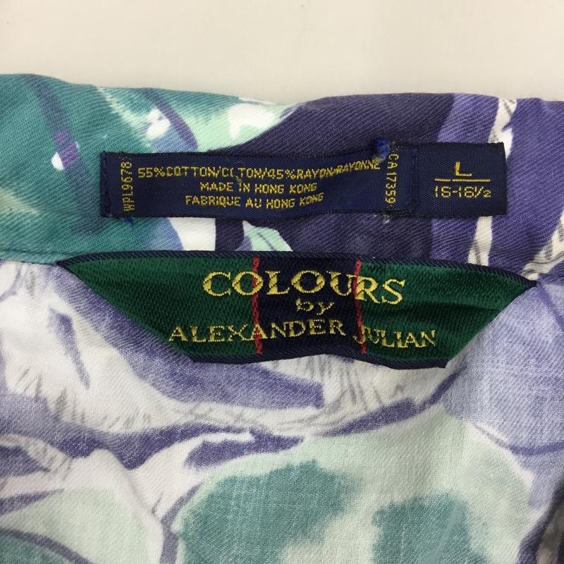 古着 USED シャツ、ブラウス 半袖 半袖シャツ カラーシャツ 半袖カットソー アロハシャツ 古着 L 総柄 マルチカラー / マルチカラー / メンズ USED 古着 中古 10106405