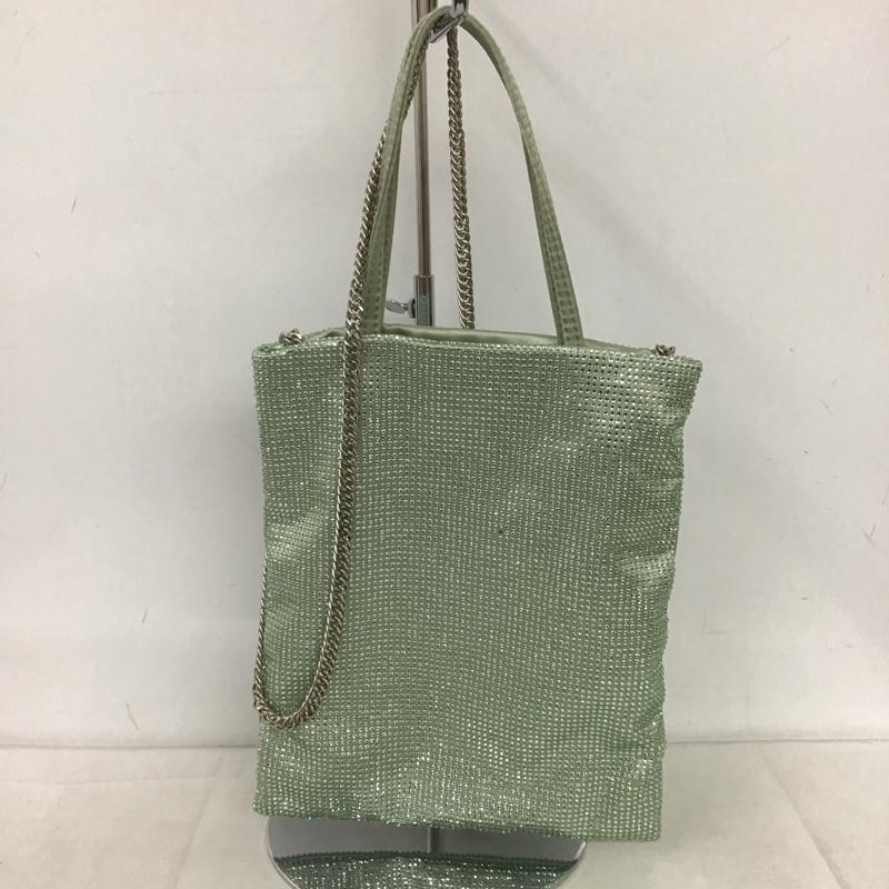 ザラ ZARA ショルダーバッグ ショルダーバッグ 6349 110 500 ハンドバッグ 2WAY 無地 薄緑 / ライトグリーン / レディース USED 古着 中古 10135272
