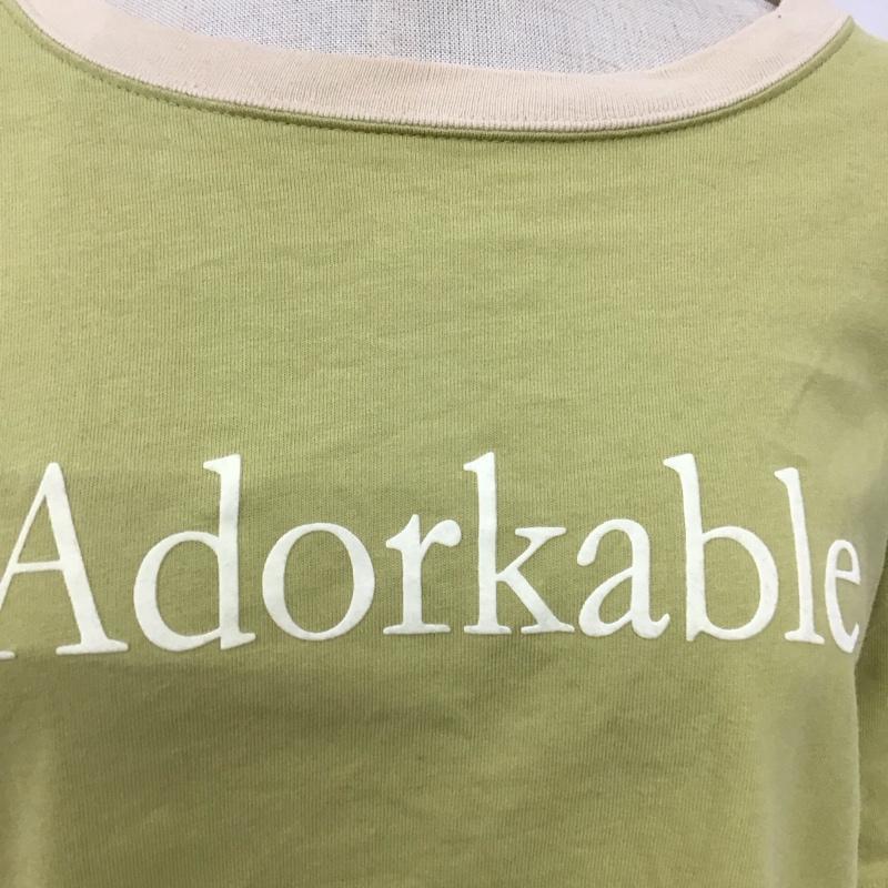 カスタネ Kastane Tシャツ 半袖 KAS1292 リンガーTシャツ M ロゴ、文字 薄緑 / ライトグリーン / レディース USED 古着 中古 10116167
