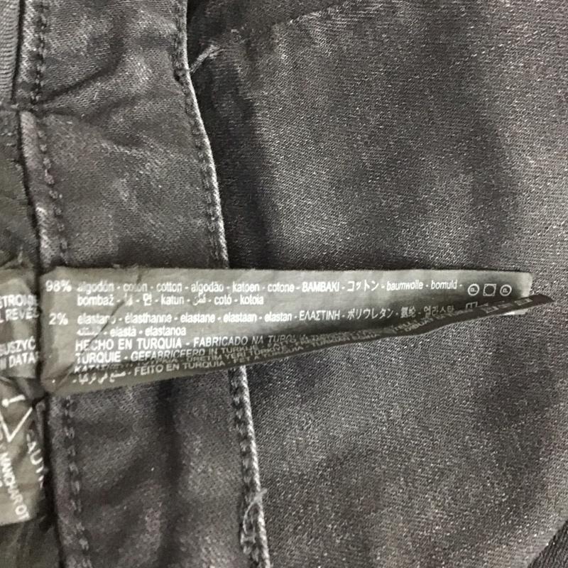 ザラ ZARA パンツ デニム、ジーンズ デニムパンツ スリムパンツ ストレッチ 36 無地 黒 / ブラック / レディース USED 古着 中古 10118518