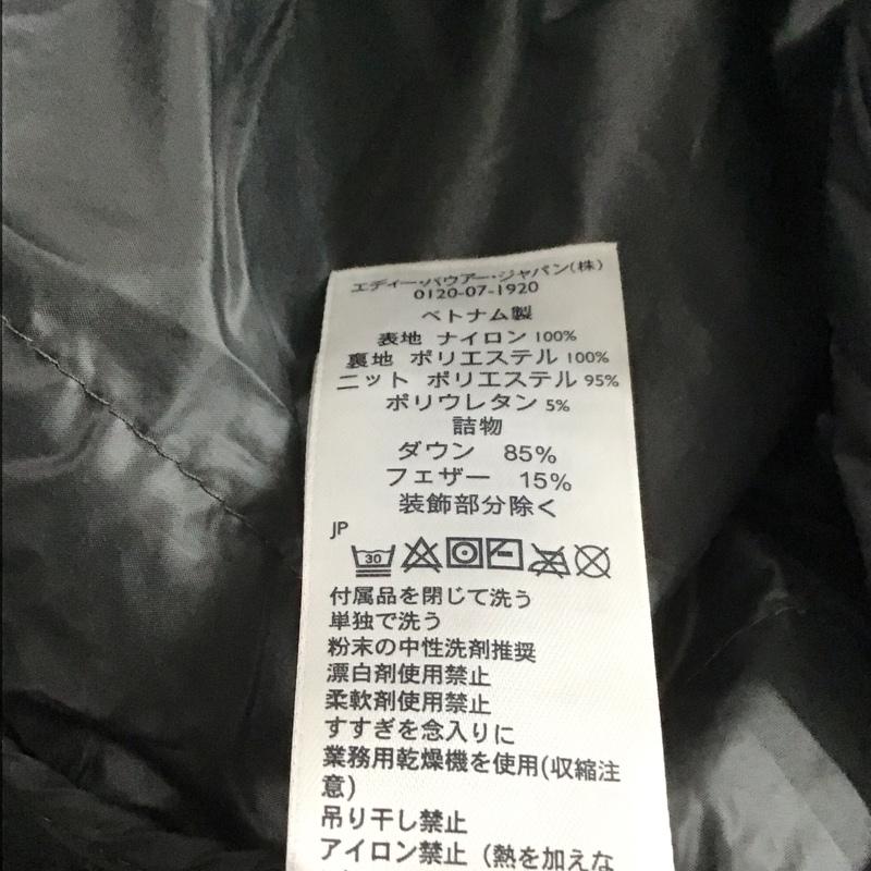 エディーバウアー Eddie Bauer ジャケット、上着 ダウンジャケット 1116857DWR-RDS スタンドカラー S ロゴ、文字 黒 / ブラック / メンズ USED 古着 中古 10140249