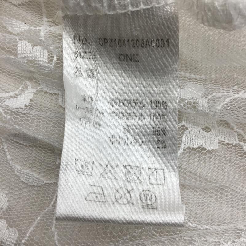 チャオパニック CIAOPANIC カットソー 長袖 CPZ1041206A0001 ONE SIZE レース柄 青 / ブルー / X 白 / ホワイト / レディース USED 古着 中古 10142208