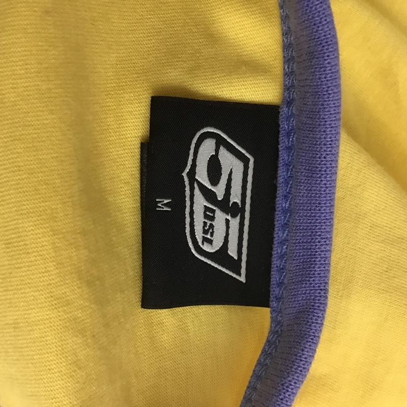 フィフティーファイブディーエスエル 55DSL Tシャツ 半袖 半袖カットソー プリントTシャツ クルーネックカットソー M ロゴ、文字 黄 / イエロー /  メンズ USED 古着 中古 10113164
