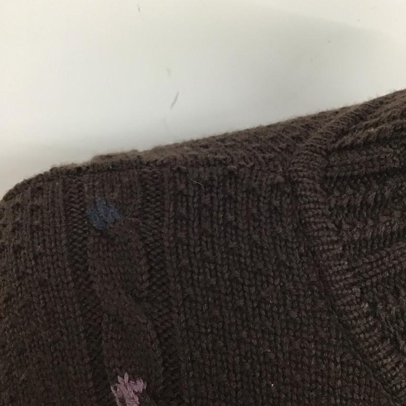 ポールスミス Paul Smith ニット、セーター 長袖 長袖ニットカットソー ニット セーター クルーネックニット M プリント 茶 / ブラウン / メンズ USED 古着 中古 10115382
