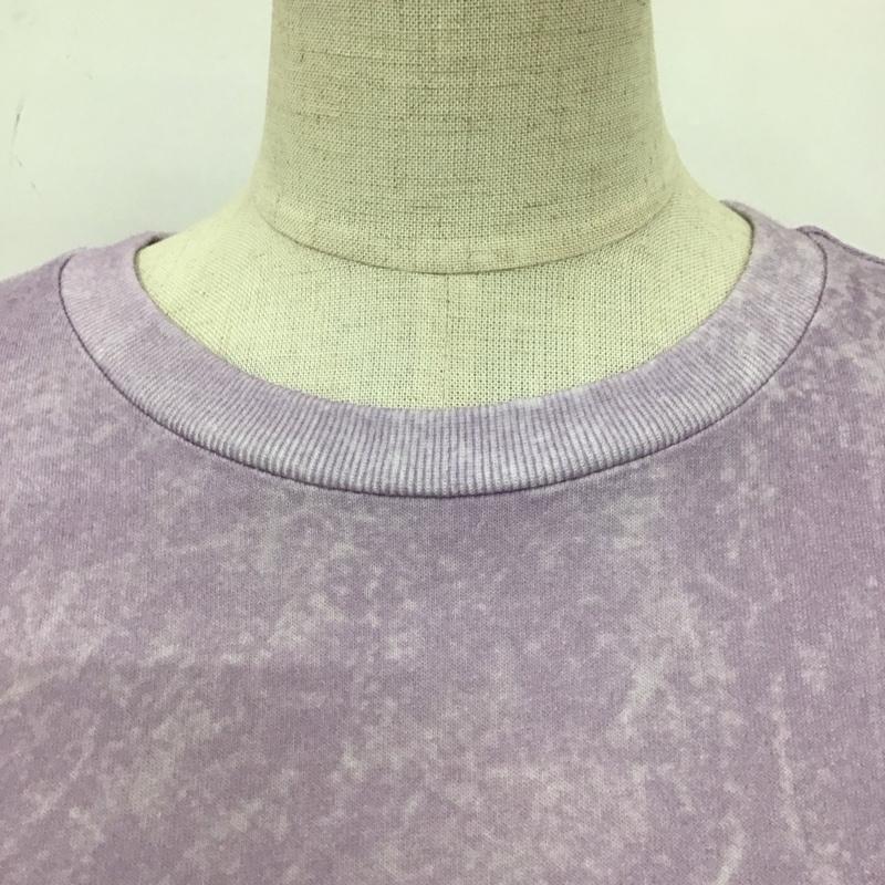 マウジー MOUSSY Tシャツ 半袖 010ESQ90-0590 FLOWERING Tシャツ FREE プリント 紫 / パープル / レディース USED 古着 中古 10112131