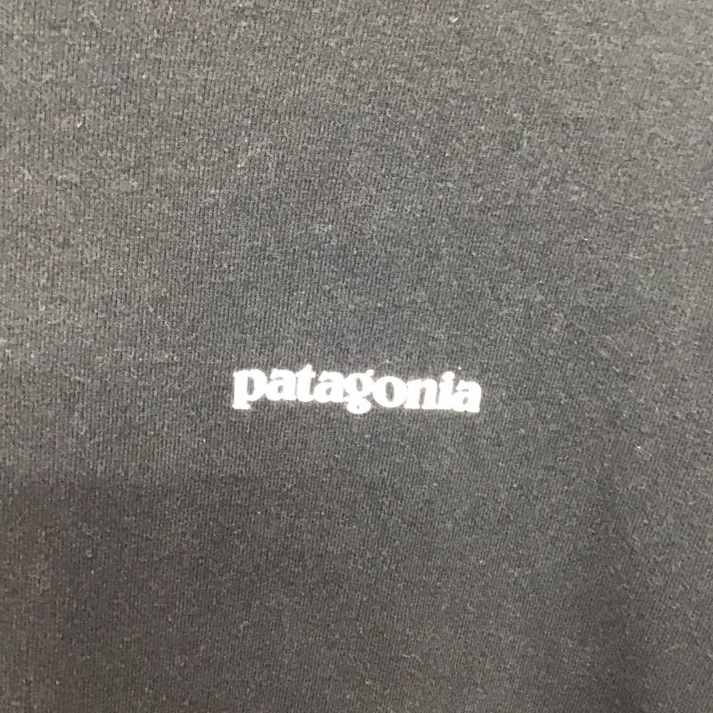 パタゴニア patagonia Tシャツ 半袖 半袖カットソー プリントTシャツ クルーネックカットソー M ロゴ、文字 黒 / ブラック / メンズ USED 古着 中古 10137071
