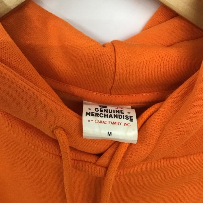 古着 USED パーカー 長袖 長袖パーカー プルオーバーパーカー スウェット M ロゴ、文字 橙 / オレンジ /  メンズ USED 古着 中古 10129588