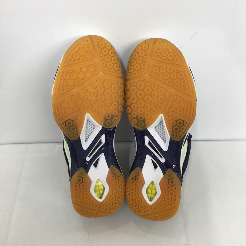 ヨネックス YONEX カジュアルシューズ カジュアルシューズ SHBCFZWMD POWERCUSHIONCOMFORTZWIDEMID ワークッションコンフォートZワイドミッド バドミントンシューズ 25.0cm 無地 白 / ホワイト / X 紺 / ネイビー / メンズ USED 古着 中古 10125881