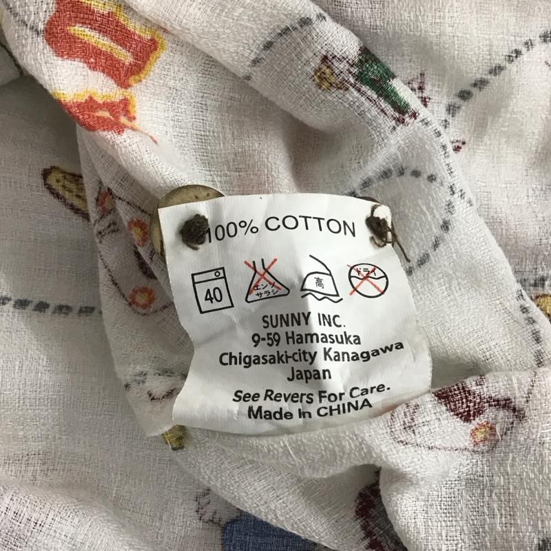 サニースポーツ SUNNY SPORTS シャツ、ブラウス 半袖 半袖シャツ カラーシャツ カジュアルシャツ プリントシャツ XL プリント 白 / ホワイト / メンズ USED 古着 中古 10111652