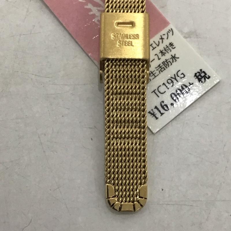 エンジェルハート ANGEL HEART 腕時計 アナログ(クォーツ式) TC19YG 箱有 ロゴ、文字 金 / ゴールド / レディース USED 古着 中古 10134111
